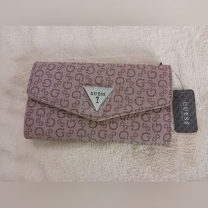 GUESS wallet for woman color dusty  mauve